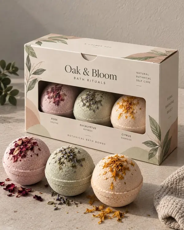 Custom Bath Bomb Packaging - XCB Packaging Wholesale 100 MOQ