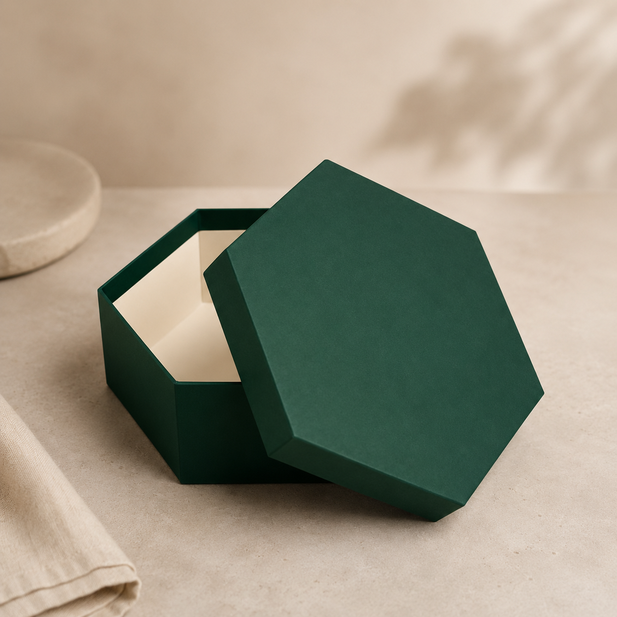 Hexagon Two-Piece Custom Box - XCB Packaging Wholesale 100 MOQ